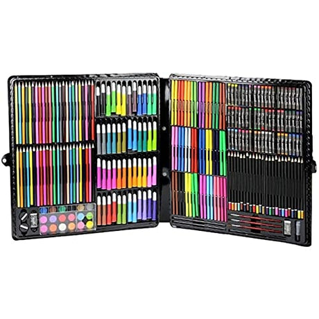 RMENST 288-Piece Art Set, Deluxe Professional Color Set, with Portable Case, Art Kit Gift Painting & Drawing Supplies Kit, for Kids, Adults RMENST
