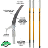 Notch 18’ Pole Saw Set with 15” Blade - Yellow (40207) Notch