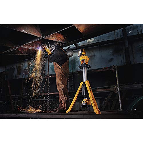 DEWALT 20V MAX LED Work Light, 3000 Lumens of Brightness with 3 Modes, Tripod Base, Bare Tool Only (DCL079B) DEWALT