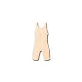 Unfinished Wood Wrestling Uniform Shape - Craft - up to 36" DIY 5" / 1/8" 24 Hour Crafts