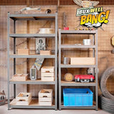 BuxWellBang 36" W x 16" D x 71" H Storage Shelves - 5 Tier Adjustable Garage Shelving Unit, Metal Standing Shelf Utility Rack Organization for BuxWellBang