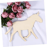 TEHAUX Unfinished Wood Ornaments Unfinished Wood Cutouts Wood Chips for Crafts Pendant Wooden Graffiti TEHAUX