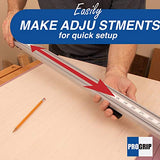 ProGrip Straight Edge Clamps Ideal for Cutting Large Sheets of Plywood and Dado Slots (All 3 Clamps 24, 36 and 50 inch) Peachtree Woodworking Supply