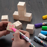 Unfinished Wooden Blocks for Crafts 1.5 inch 10PCS Natural Solid Wood Blocks for Crafting, Blank Wooden Square Blocks Large Wood Cubes for Baby Coowayze