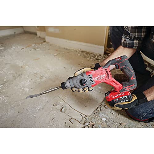 CRAFTSMAN V20 RP SDS Rotary Hammer Drill, Cordless, 7/8 inch, 2 Joules, Bare Tool Only (CMCH234B) - WoodArtSupply