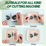 Tintnut Tropical Leaves Permanent Vinyl - 10 Sheets 12"x10", Pineapple Hawaiian Floral Pattern Vinyl Compatible with Cricut Machine, Patterned Tintnut