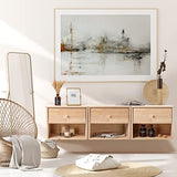 VINGLI Unfinished Natural Solid Wood Floating Nightstand for Bedroom Set of 2, Small Nightstand with Drawer & Open Shelf, Farmhouse Night Stand VINGLI