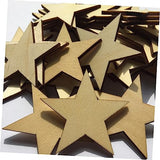 COHEALI Log Discs Log Slices DIY Wood Slices Star Wood Discs Wooden Decorate Blank COHEALI