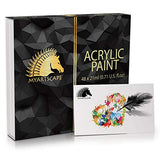 MyArtscape Acrylic Painting Tubes Set - 48 x 21ml - Lightfast - Heavy Body - Rich Pigments - Vibrant Colors - Professional Art Supplies - Artist MyArtscape