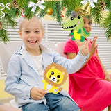 VKPI Make 6 Popstick Puppets Craft Kits for Kids, Foam Art Crafts Gift, Story Time Toys for Ages 4+ Toddler, Unicorn, Cloud, Animals, Preschool VKPI