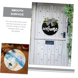 BESPORTBLE 5pcs Wooden Blank Hanging Tag Unfinished Wood Cutout Wooden Log Slices Wooden Rounds Board DIY Wooden Door Plaque Xmas Wall Plaque Tree BESPORTBLE