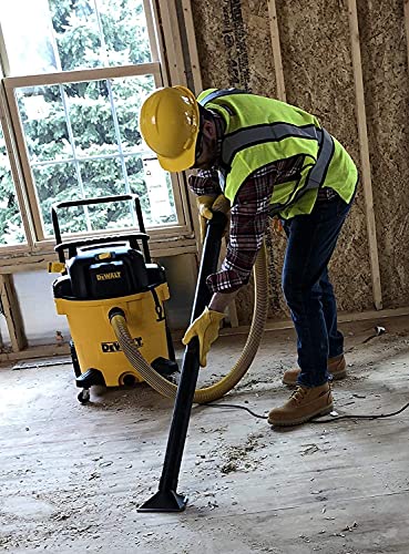 DEWALT 16 Gallon Poly Wet Dry Vacuum, 6.5 Peak HP 12 Amps Heavy Duty Vacuums, Cart Style Wet/Dry/Blower 3 in 1 Multifunction Shop Vacuum, Built-in - WoodArtSupply