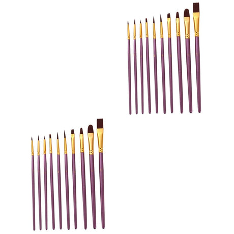 SEWACC 20 pcs Paint Brushes Tempera Paint Supplies Kids Kits Craft Supplies Watercolor Brushes Art Brushes Office Products Kids Suit Drawing Brushes SEWACC