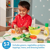 Melissa & Doug Slice and Toss Salad Play Set – 52 Wooden and Felt Pieces , Green - Pretend Food, Kitchen Accessories For Kids Ages 3+ Melissa & Doug