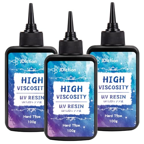 JDiction UV Resin, Upgrade 300g High Viscosity Hard UV Resin with Crystal Clear Resin Kit for Doming, Sealing, Coating, and Casting - WoodArtSupply