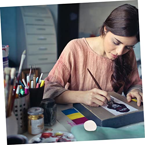 EXCEART 8pcs Painting Stone White Decor River Rocks Smooth Painting Rocks Painting Kindness Rocks Bundle River Kids Decor Painting Pebbles EXCEART