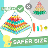 Boys Girls Toys Age 4-5,Little Boy Magnetic Blocks Sticks Tiles Construction Building, Learning Education Stem Preschool Toddler Kids Toys for 3+ BigShu