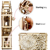 WOODEN.CITY Kinetic Wood Sculpture - Kinetic Art Table 3D Puzzle - Spinning Art-Handmade Kinetic Sculpture - Optical Illusion Sculpture Kinetic Wall WOODEN.CITY