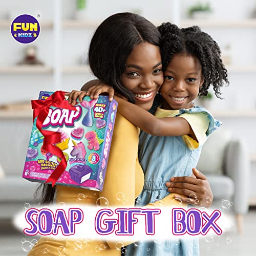 Kids Soap Kit, FunKidz Soap Making Kit for Kids All Ages DIY Crafts Kits STEM Science Activity Gift for Girls and Boys FUN KIDZ