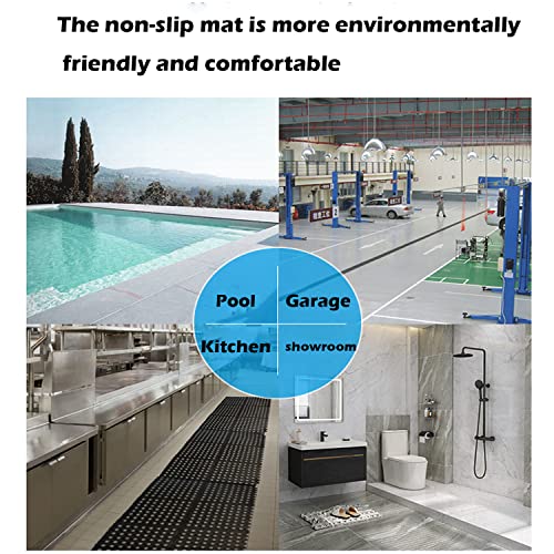 sunnyuup Commercial Rubber Floor Mats & Matting 3FT x 5FT Anti-Fatigue Rubber Floor Mat with Drainage Holes Heavy Duty Non-Slip Drainage Mat for sunnyuup