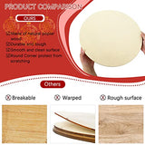 Whaline 10Pcs 18 Inch Valentine's Day Wood Circles for Crafts with Ribbon & Twine Holiday Rustic Round Wooden Signs Blank Wood Slices for Festival Whaline