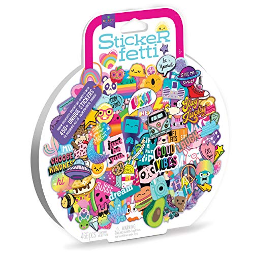 Craft-tastic – Stickerfetti – Cute & Trendy VSCO Stickers for Kids and Teens – Decorate Notebooks, Phones, Laptops, and More! - WoodArtSupply