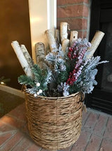 Wilson Decorative White Birch Logs, Natural Bark Wood Home Décor (Set of 12) - 17"-18" in Length 1"-1.5" Dia. Wilson