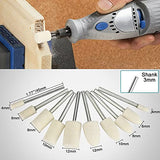 75pcs Polishing Kit Buffing Wheels Set, SUNJOYCO Polishing Bit Abrasive Buffing Wheels Rotary Tool Accessories, Wire Brushes Flap Discs for Dremel, SUNJOYCO