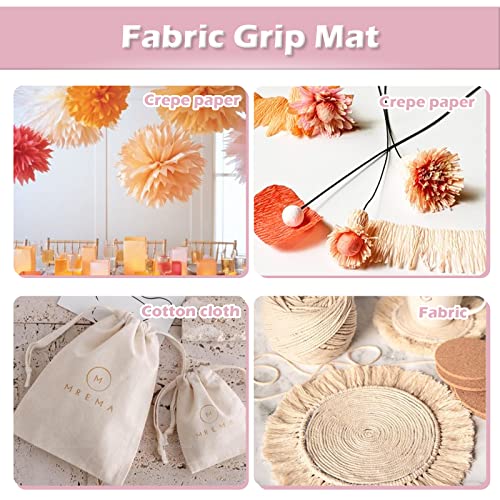 HTVRONT Fabric Grip Cutting Mats for Cricut, 2 Pack Cutting Mats 12x12 for Cricut Maker/Maker 3/Explore 3/Air/Air 2/One, Fabric Adhesive Sticky Pink HTVRONT