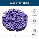 Benchmark Abrasives 2" Quick Change Non Woven Nylon Extra Coarse Strip Discs for Sanding Polishing Paint Removal with Male R-Type Backing Use with Benchmark Abrasives