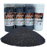 Kandylio Rock Tumbler Grit Kit 4 Lbs. 4-Steps Rock Tumbling Grit and Polish Refill,Polish Up to 30 lbs. of Rocks, Rock Polishing Grit Media for Any Kandylio