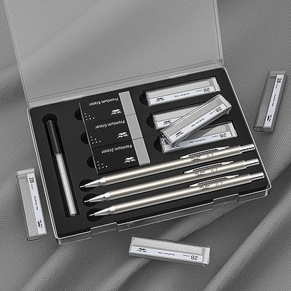 Mr. Pen- Metal Mechanical Pencil Set, 0.7mm, 3 Pack, 0.7 mechanical pencils, mechanical pencil .7, Sketching Pencils, Drafting Pencil, Mechanical