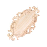 1pc Wood Appliques Onlays Furniture Onlays Carved Corner Onlay Furniture Decals Cabinet Corner Decal Western Style Furniture Solid Wood Cabinet LIOOBO