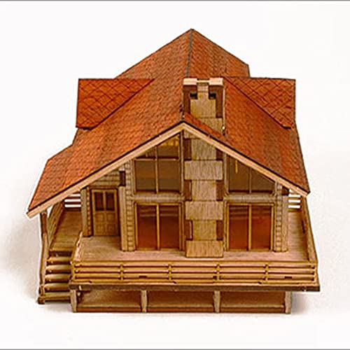 Desktop Wooden Model Kit Garden House A with a Large Deck by YOUNGMODELER by Young Modeler Young Modeler