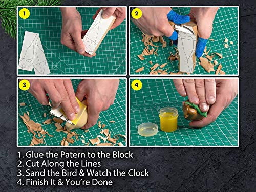 BeaverCraft Wood Carving Kit Comfort Bird DIY Kits for Adults & Teens Whittling Knife Kit for Beginners Kids Hobbies Adult Craft Kits - Wood Carving