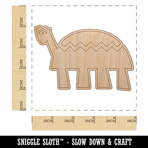 Totally Turtle Unfinished Wood Shape Piece Cutout for DIY Craft Projects - 1/4 Inch Thick - 4.70 Inch Size Sniggle Sloth