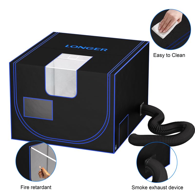 LONGER Laser Engraver Large Size Enclosure with Vent, 31 * 28.7 * 20.8 Inches (790 * 730 * 530 MM) For Most Laser Engraving Machine Insulates Against Longer