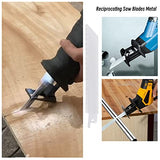 10PCS S922EF Reciprocating Saw Blades Metal 18TPI 150mm BIM Sabre Saw Blades for Cutting Metal 1.4mm Tooth Pitch Power Tool Accessories Micro Traders