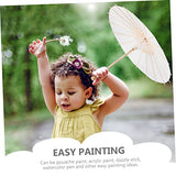 TEHAUX 2pcs Unfinished Umbrella Rainproof Chinese Dance Umbrella Macrame Decor Diy Drawing Umbrella Flower Chinese Art Umbrella Dancing Umbrella TEHAUX