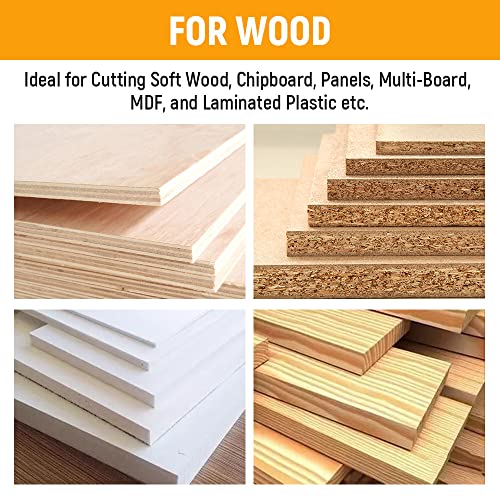 Hoteche 8-1/4-Inch Circular Saw Blade for Wood 40-Tooth Tungsten Carbide-Tipped Blade High-Performance Professioal Saw Blade for Miter Saw and Table Hoteche