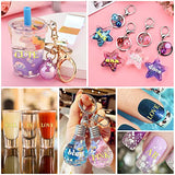 MIKIMIQI 12 Pcs Letter Resin Stickers Mini Alphabet Number Stickers for Resin Supplies, Alloy Self Adhesive Letters Stickers for Epoxy Resin Casting MIKIMIQI