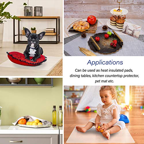 Gartful Extra Large Transparent Silicone Mat, Countertop Protector, 25.2 x 17.7 inches Silicone Sheet for Crafts Resin Jewelry Casting Mat Pad Gartful