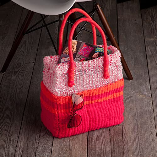 Craft Crush Weaving Loom Craft Kit - Learn to Weave Scarves, Gloves, Home Décor - Modern Design Mini Craft Kit for Teens & Adults - Easy-to-Use, Fast Craft Crush