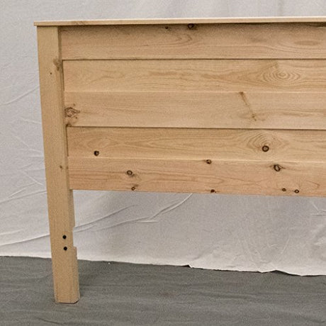 Unfinished Solid Wood Farmhouse Headboard - King Size, Handcrafted Style Midwest Farmhouse