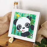 CHWGLFGG 6 Pack 5D Diamond Painting Kits for Kids Beginners, Full Drill Cute Animals Diamond Art Kits, DIY Big Gem Art for Children Ages 6-7-8-9-12, CHWGLFGG