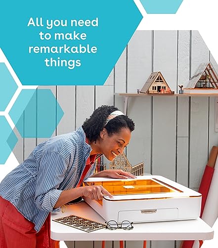 Glowforge Aura Craft Laser Cutter - Just a click to print gifts, cards, decor, & more. Hundreds of materials like wood, acrylic, even chocolate. Glowforge