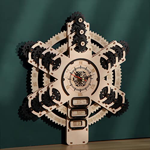 bennama 3D Wooden Puzzles Calendar Model Kits, Brainteaser and Puzzle for Christmas/Birthday,Gifts for Adults and Teens to Build Combination bennama