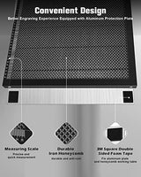 FAHKNS Honeycomb Working Table, 15.7"x15.7"x0.87" Honeycomb Laser Bed for Most Laser Engravers, for Fast Heat Dissipation and Table-Protecting with FAHKNS