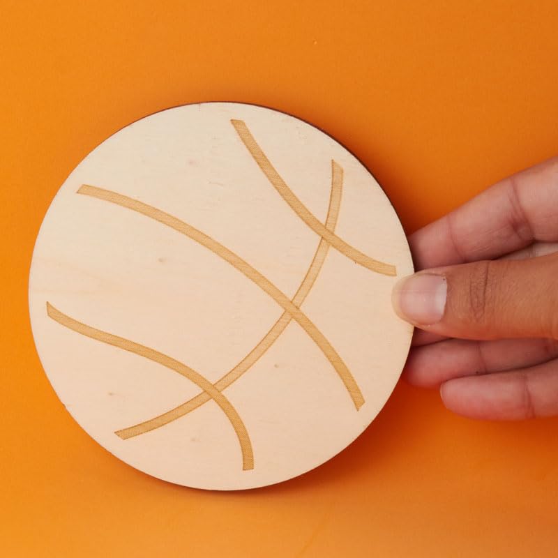 Unfinished Wood Eagle Hawk or Falcon Basketball Cutouts Assortment of 24 - Shapes for Team Mascot Favors, Crafts, and DIY Projects (Size: 4-1/8 & Factory Direct Craft