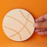 Unfinished Wood Eagle Hawk or Falcon Basketball Cutouts Assortment of 24 - Shapes for Team Mascot Favors, Crafts, and DIY Projects (Size: 4-1/8 & Factory Direct Craft